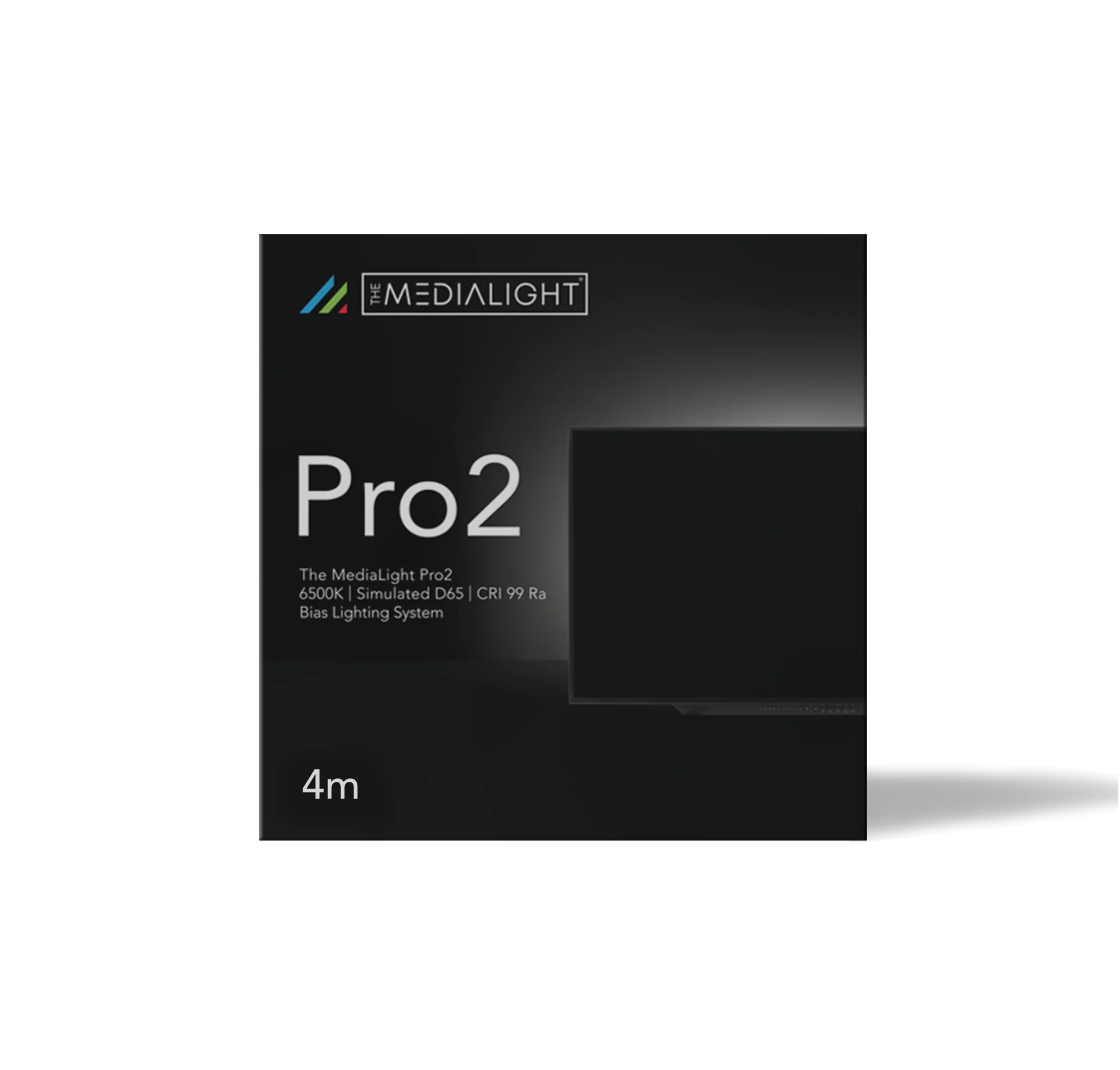 MediaLight Pro2 CRI 99 6500K White Bias Lighting - 4 Meters